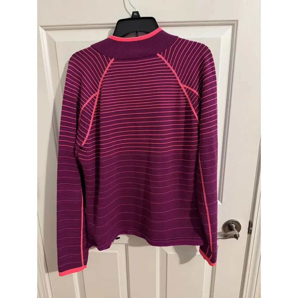 Annika Cutter & Buck Approach Technical Sweater Precision LAS00001 Purple XL